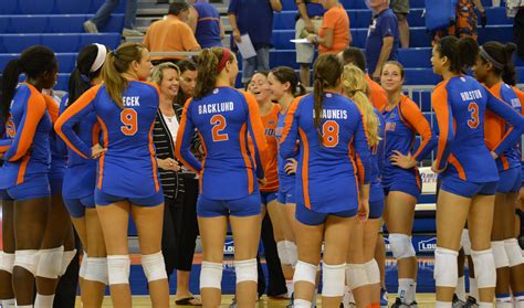 Gators volleyball - Box Score. GAINESVILLE, Fla. – The No. 15 Florida volleyball team opened its season on a high note Friday, defeating the North Florida Ospreys in four sets in Exactech Arena. North Florida clinched the first set, 25-20, but the Gators answered with a come-from-behind 25-23 victory in the second frame. The third and fourth sets belonged …
